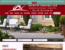 Tablet Screenshot of martin-immobilier.net